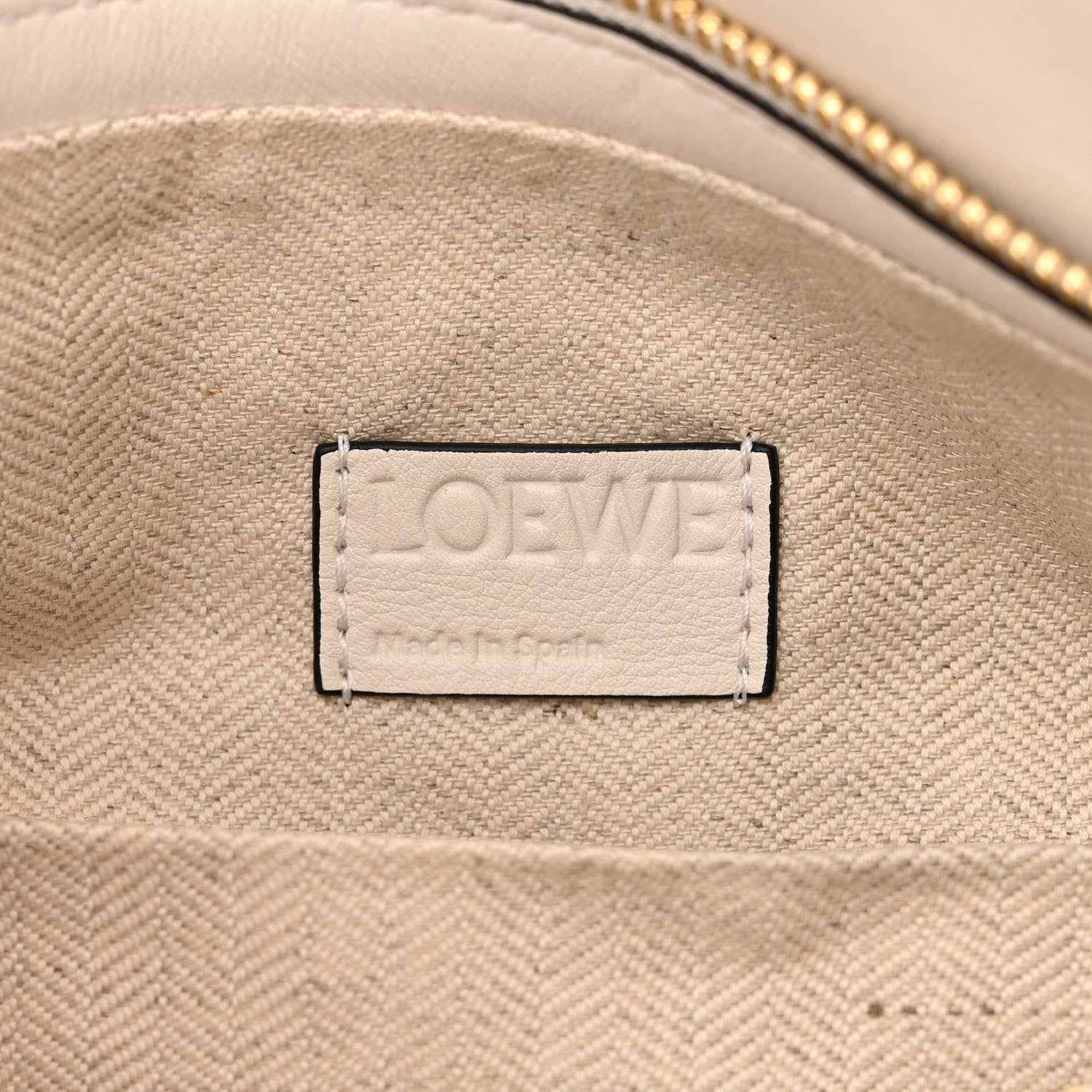 Loewe Calfskin Puzzle Hobo White 6 of 10