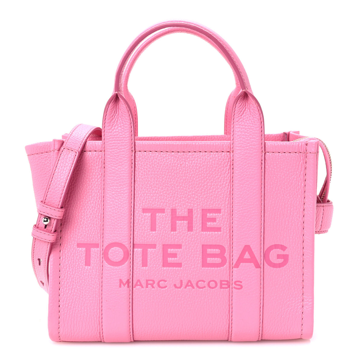 Grained Calfskin Small The Tote Bag Candy Pink
