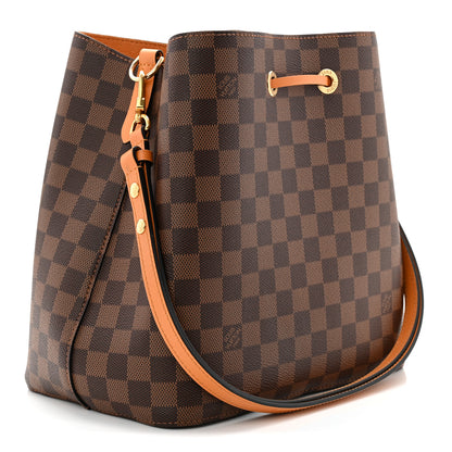 Louis Vuitton Damier Ebene Neonoe MM Safran 3 of 11