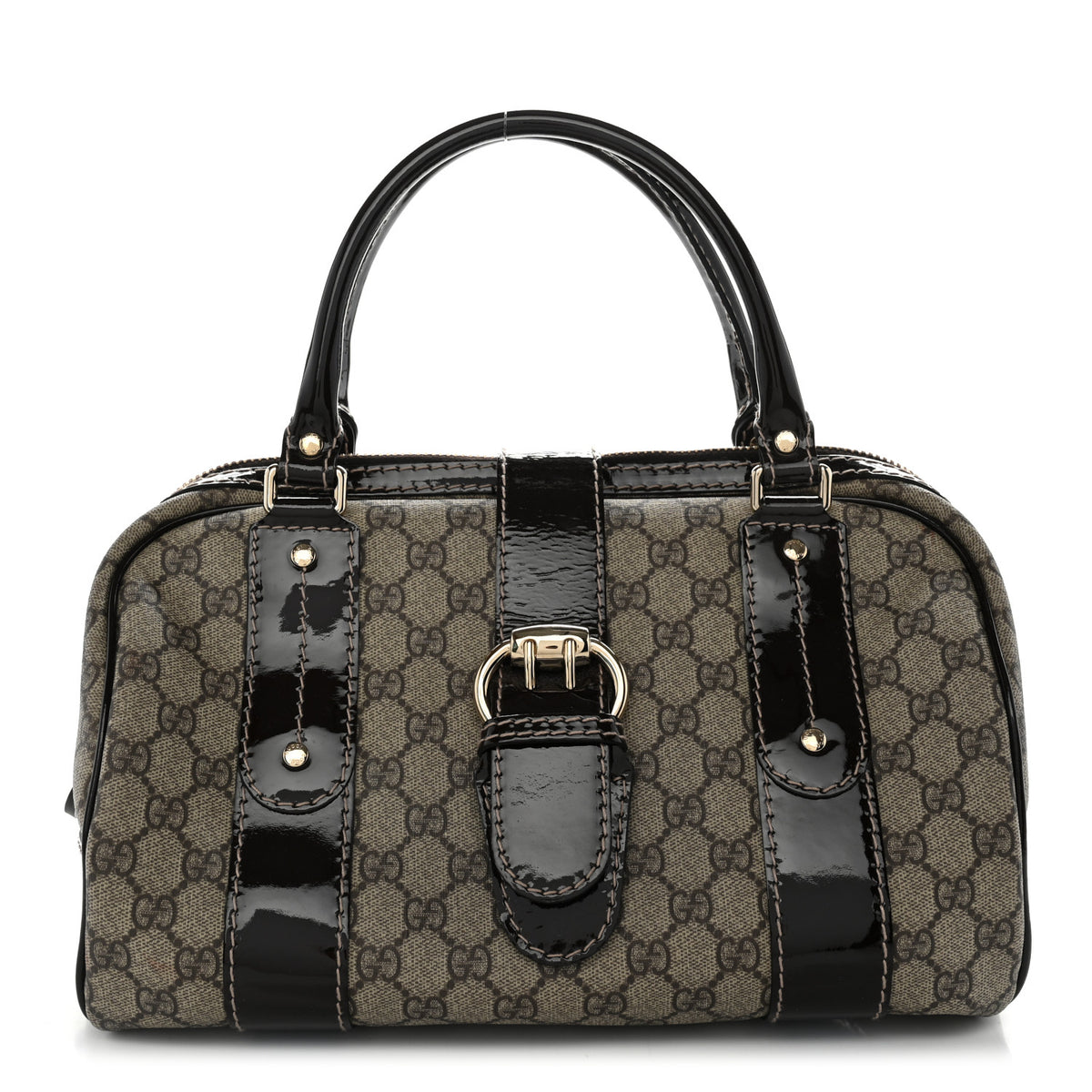 GG Plus Boston Vanity Bag Brown