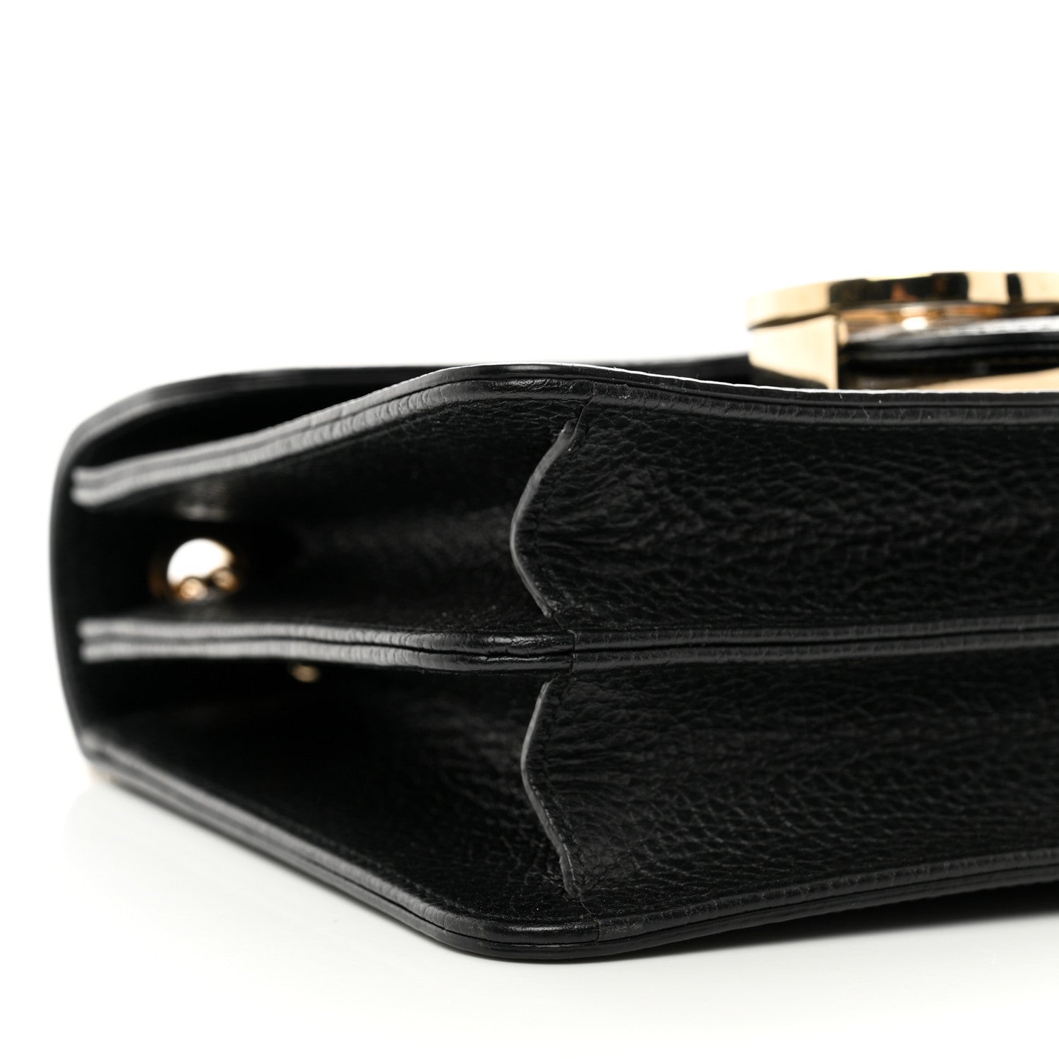 Gucci Dollar Calfskin Small Interlocking G Shoulder Bag Black 9 of 10