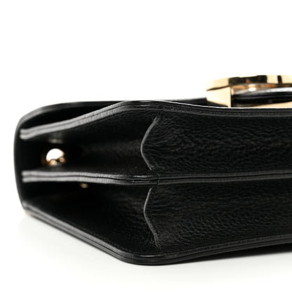 Gucci Dollar Calfskin Small Interlocking G Shoulder Bag Black 9 of 10