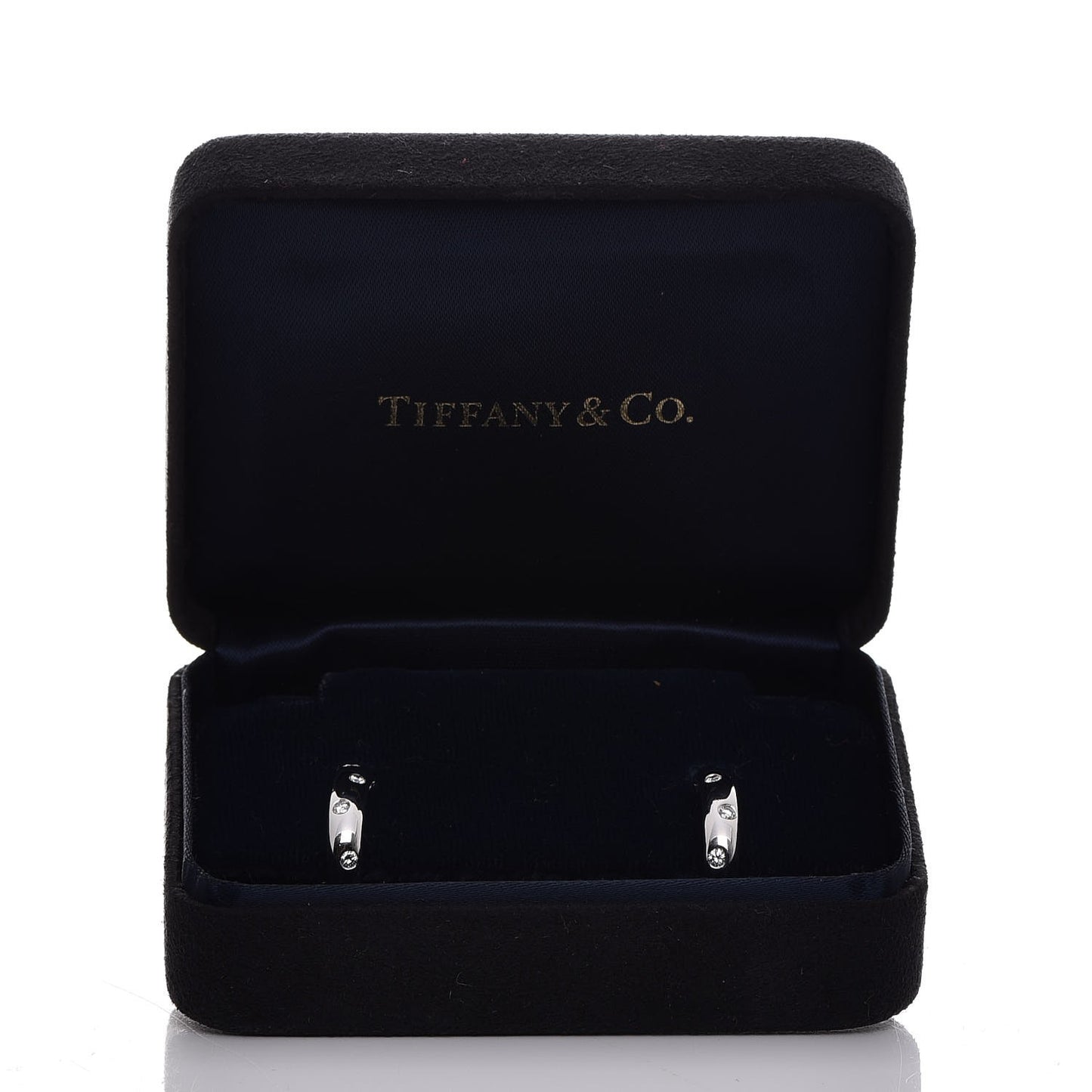 Platinum Diamond Etoile Hoop Earrings