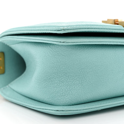 Chanel Caviar Quilted Small Boy Flap Light Blue 9 of 10