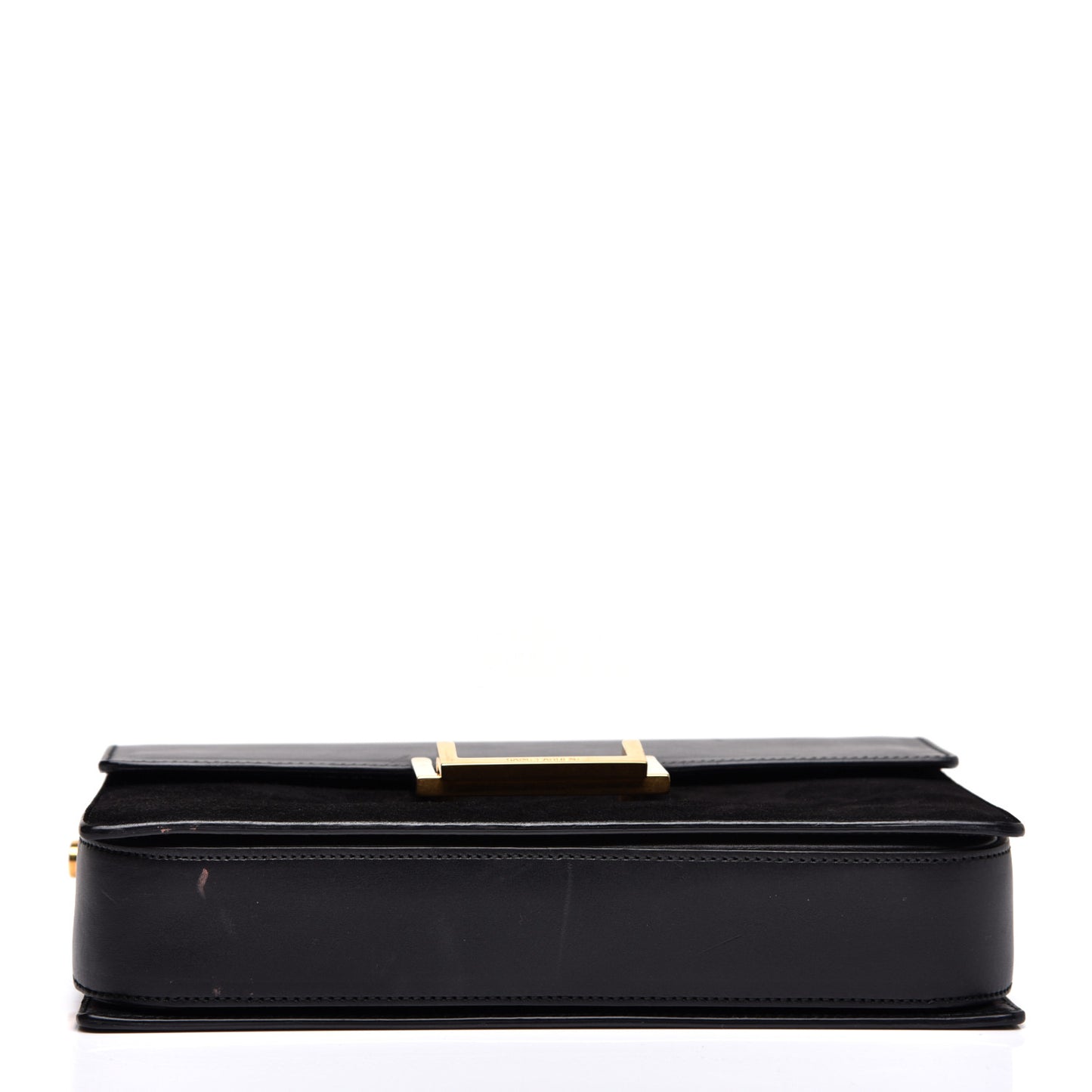 Suede Calfskin Medium Classic Lulu Bag Black