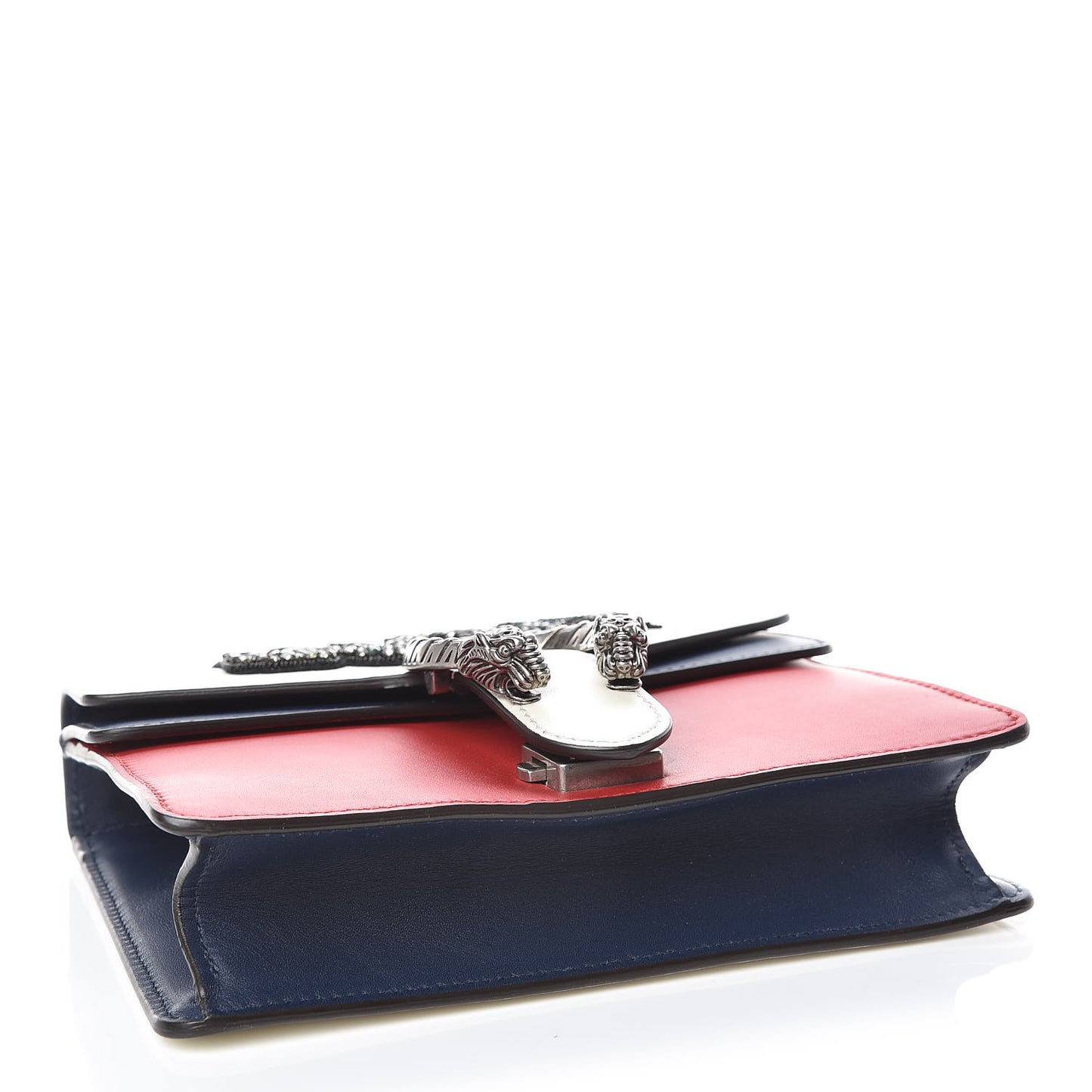 Calfskin Crystal Snake Embroidered Mini Dionysus Shoulder Bag Mystic White Hibiscus Red Blue Agata