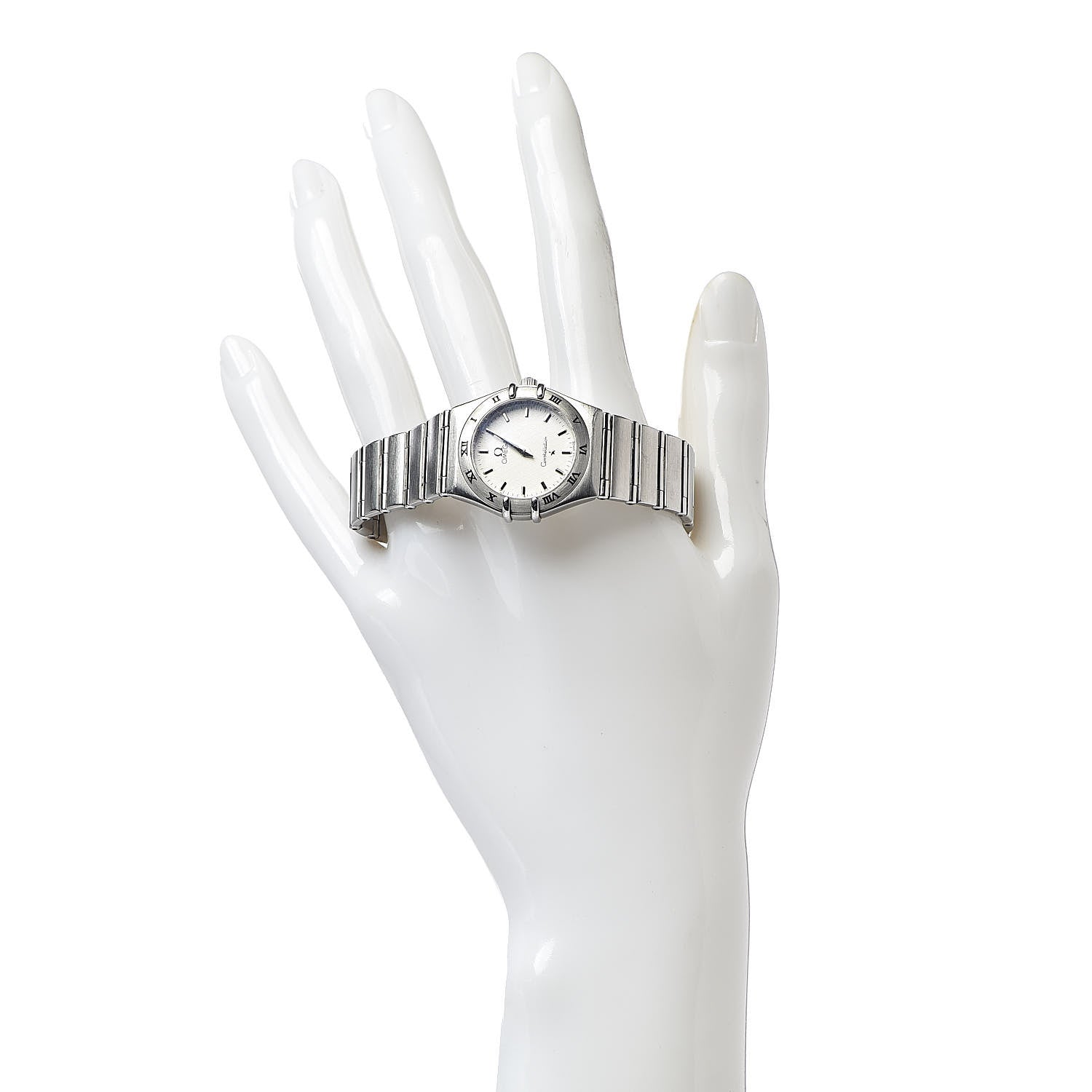 Omega Stainless Steel 25mm Constellation Quartz Watch White 1572.30 2 of 6