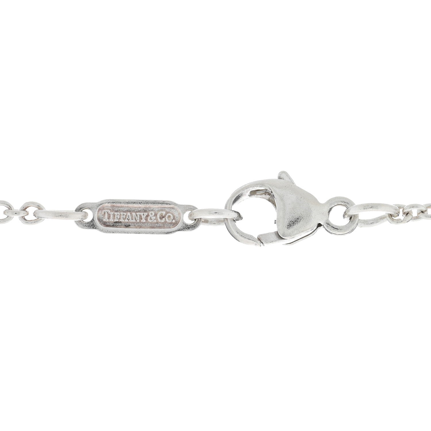 Tiffany Sterling Silver 1837 Lock Charm Pendant Necklace 4 of 4