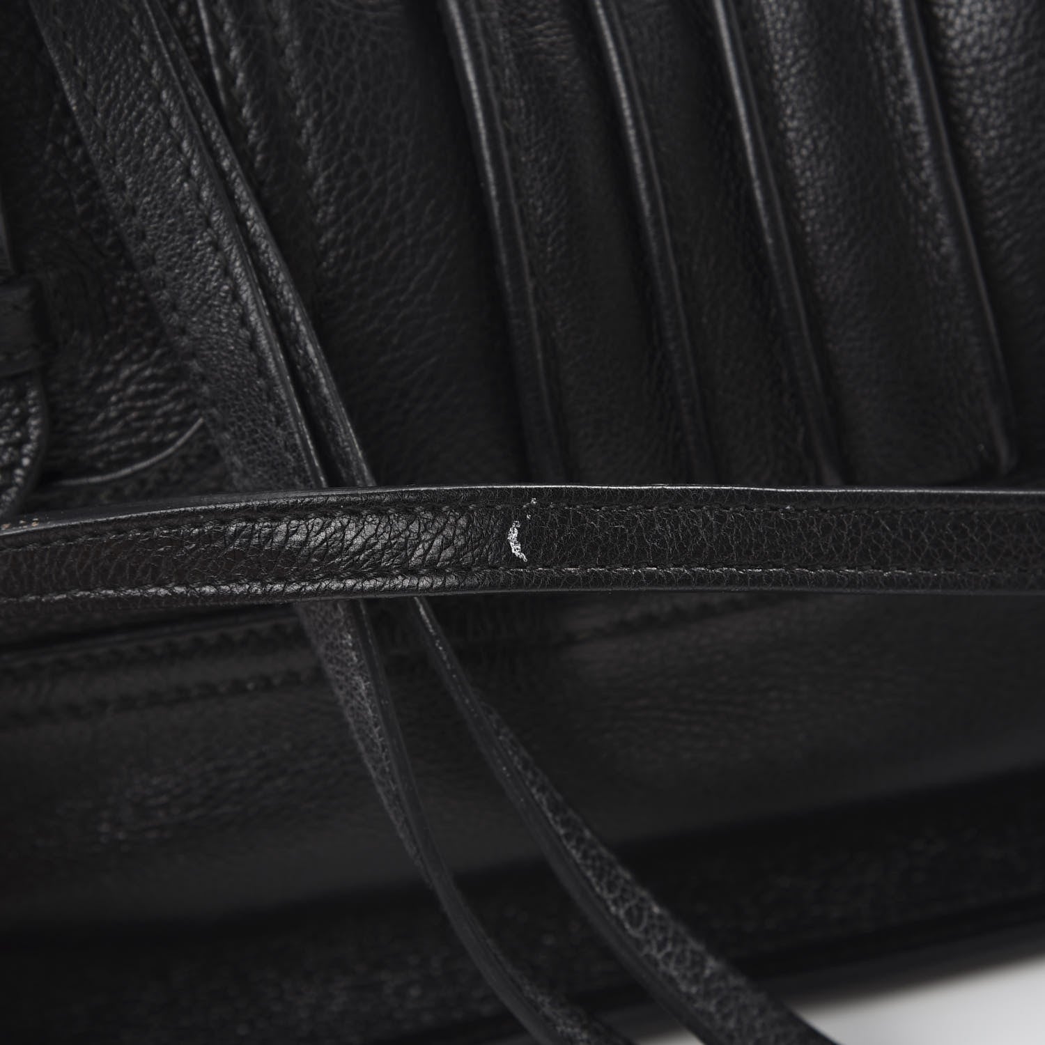 Prada Glace Calfskin Etiquette Flap Shoulder Bag Black 19 of 21