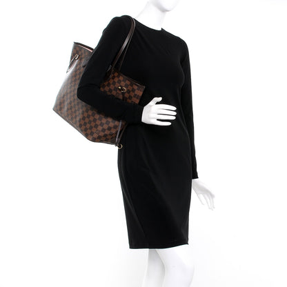 Louis Vuitton Damier Ebene Neo Neverfull MM Rose Ballerine 2 of 7