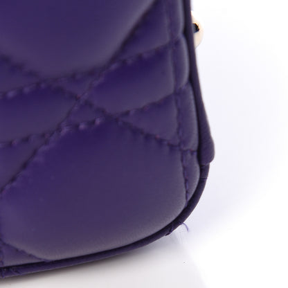 Christian Dior Lambskin Cannage Large Lady Dior Purple 12 of 12