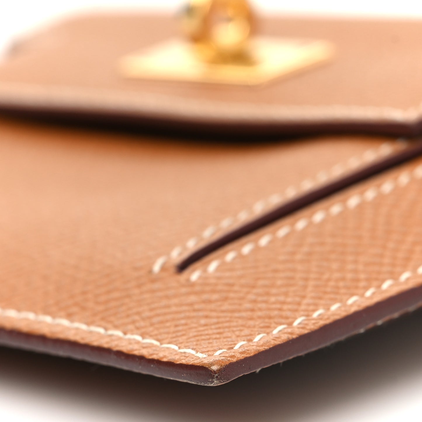 Epsom Kelly Pocket Compact Wallet Gold