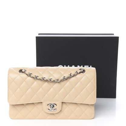 Chanel Caviar Quilted Medium Double Flap Beige Clair 11 of 11