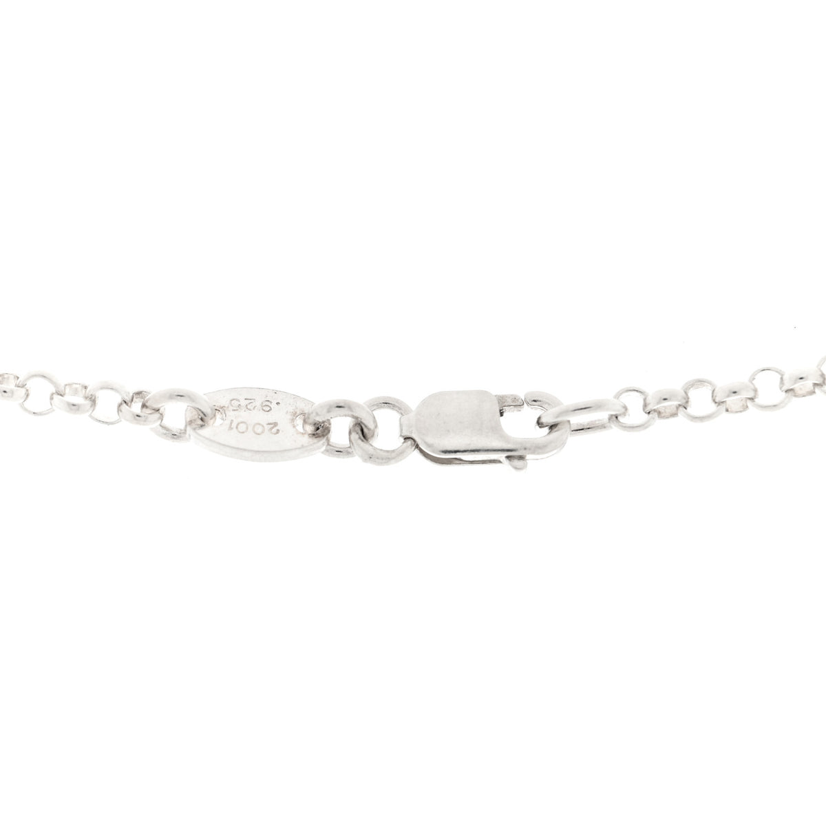 Chrome Hearts Sterling Silver Baby Fat Cross Pendant Roll Chain Necklace 4 of 4