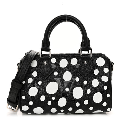 Louis Vuitton LV X YK Empreinte Infinity Dots Nano Speedy Bandouliere Black White 1 of 9
