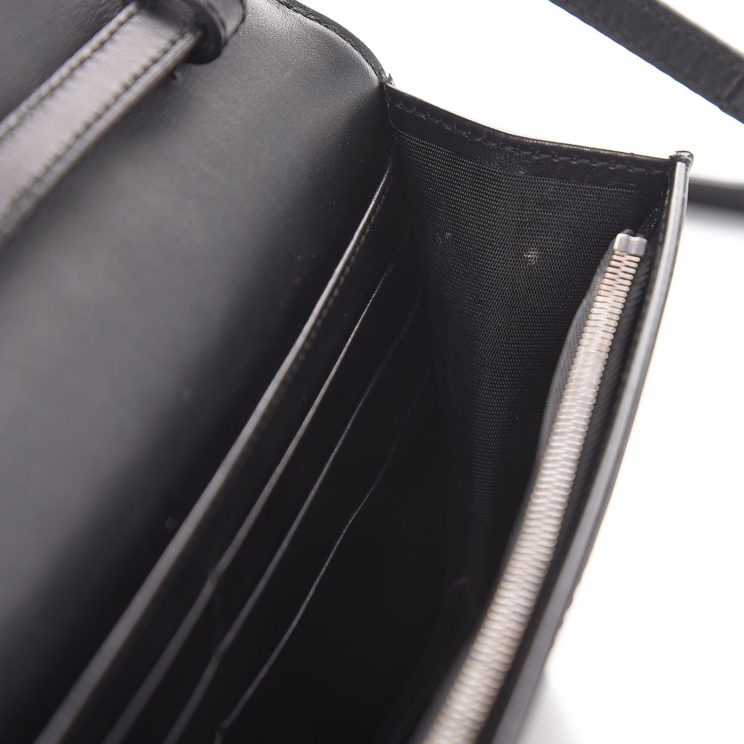 Gucci Calfskin Web Wallet with Strap Black 8 of 11