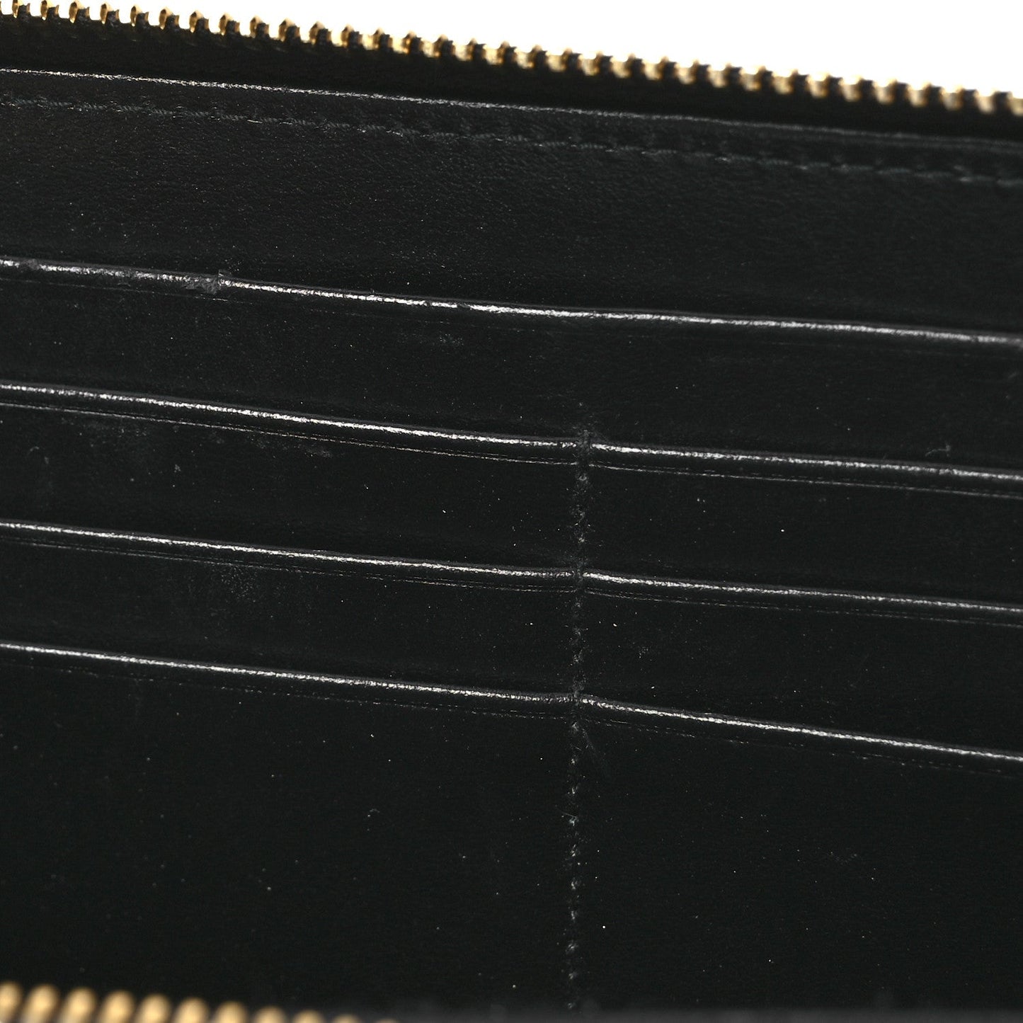 Vitello Move Bi-Color Zip Around Wallet Black