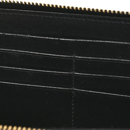 Prada Vitello Move Bi-Color Zip Around Wallet Black 10 of 11