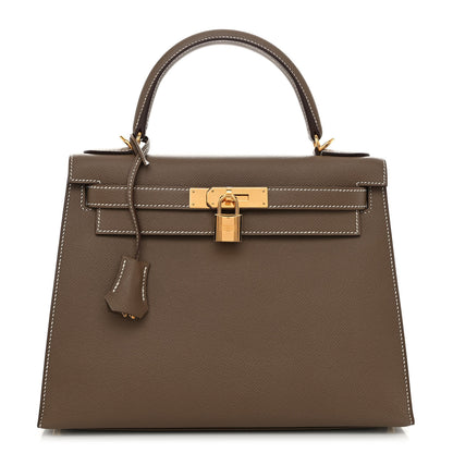 Hermes Epsom Kelly Sellier 28 Etoupe 1 of 11