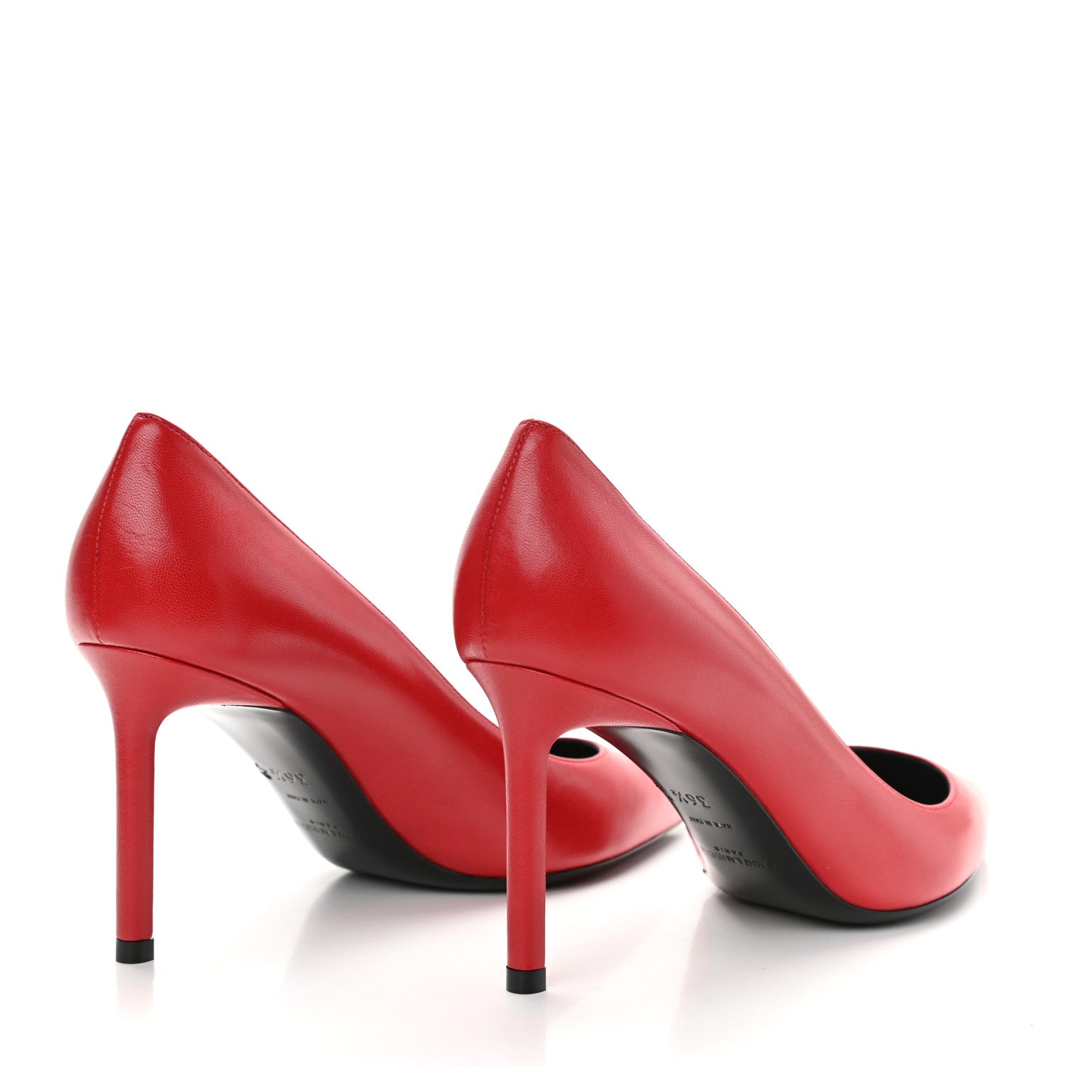 Saint Laurent Calfskin Anja 85 Pumps 36.5 New Red 4 of 8
