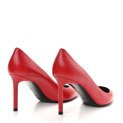 Saint Laurent Calfskin Anja 85 Pumps 36.5 New Red 4 of 8