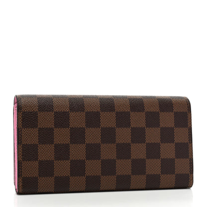 Louis Vuitton Damier Ebene 2022 Christmas Animation Paris Sarah Wallet Pink 3 of 8