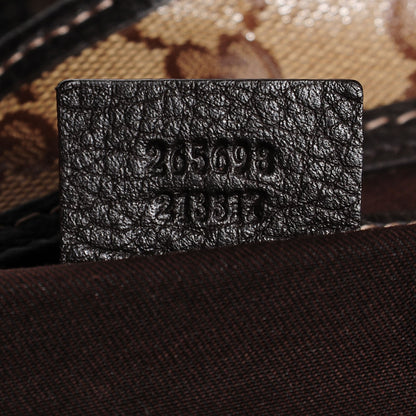 Gucci Crystal Monogram Dollar Calfskin Medium Joy Shoulder Bag Beige Ebony Testa Di Moro 7 of 7