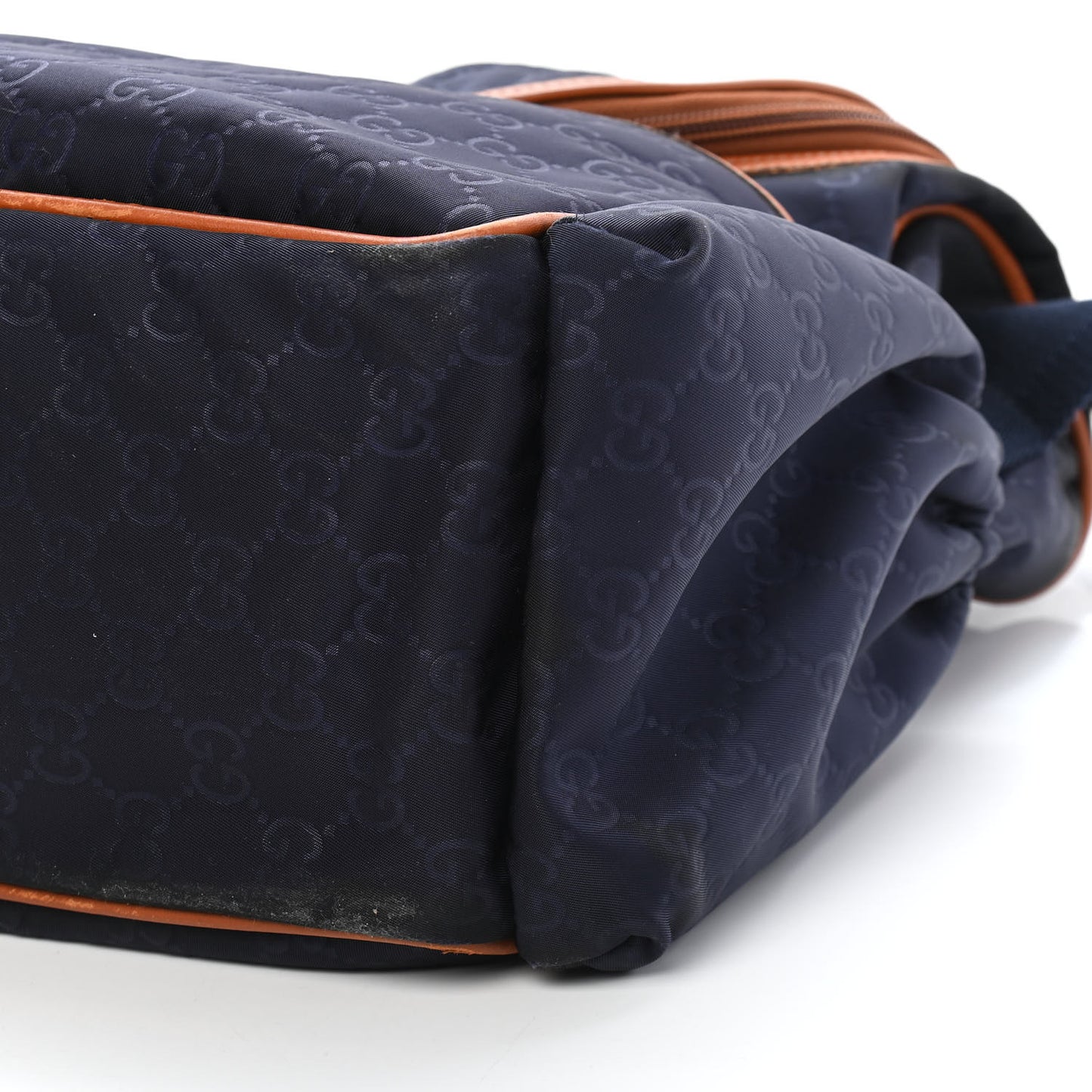 Nylon Monogram Light Diaper Bag Blue