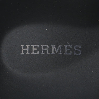 Hermes Calfskin Chypre Sandals 39.5 Black 8 of 9