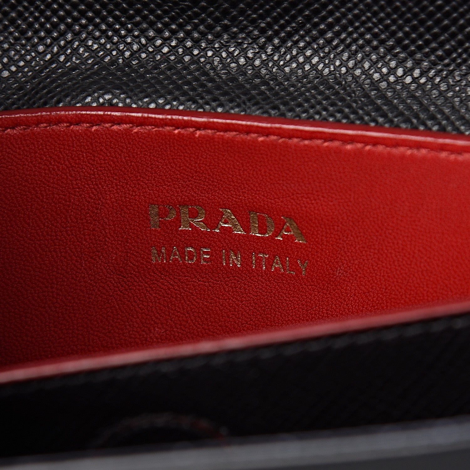 Prada Saffiano Cuir Medium Double Bag Black Fuoco 7 of 13