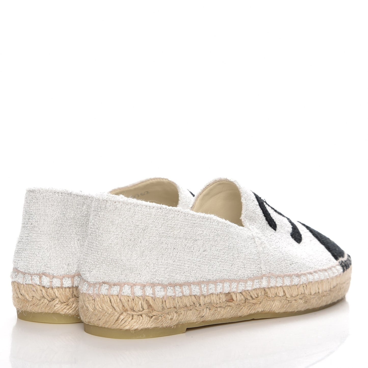 Fabric CC Espadrilles 37 Silver Black