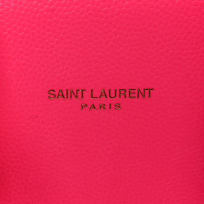 Saint Laurent Grained Calfskin Nano Sac De Jour Lipstick Fuchsia 7 of 10