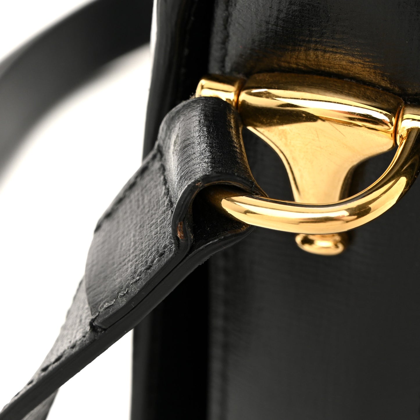 Azalea Calfskin Horsebit 1955 Shoulder Bag Black