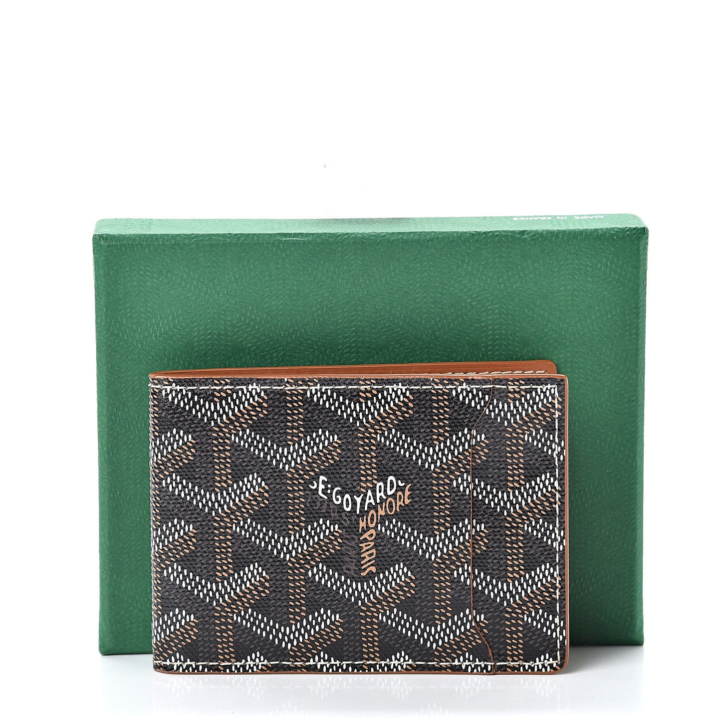 Goyardine Victoire Card Holder Insert Black Gold