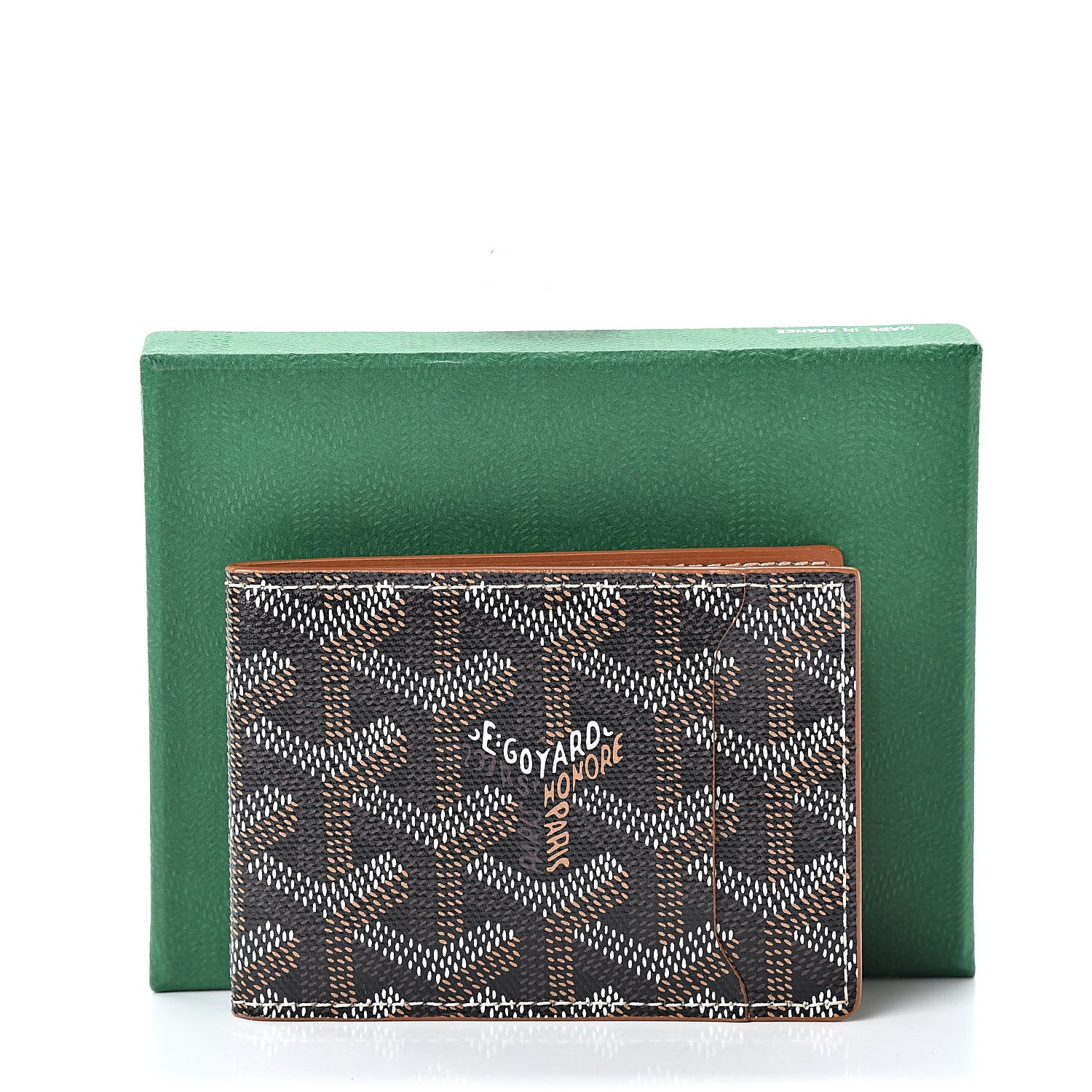 Goyard Goyardine Victoire Card Holder Insert Black Gold 8 of 8