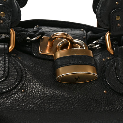 Chloe Calfskin Medium Paddington Satchel Black 8 of 10