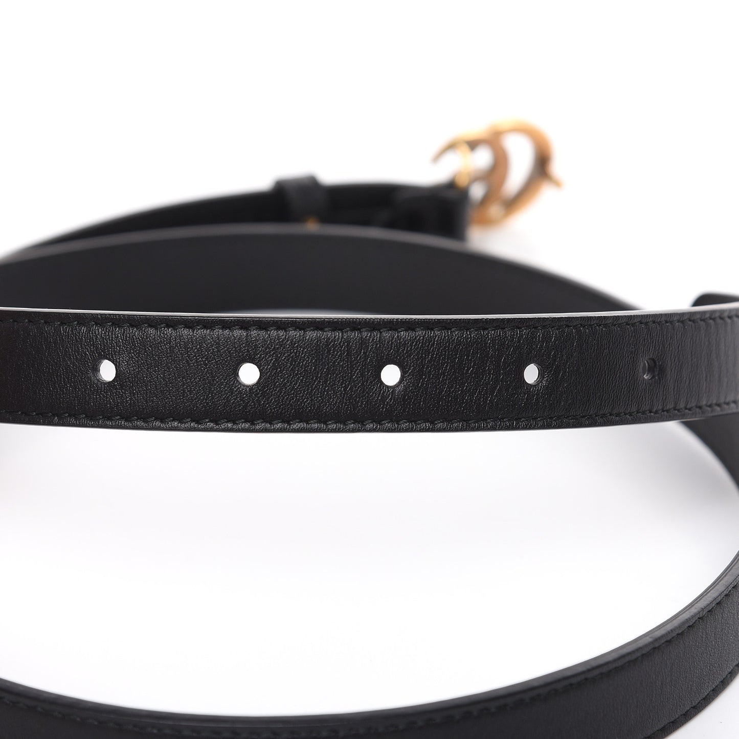 Calfskin Double G 20mm Belt 95 38 Black