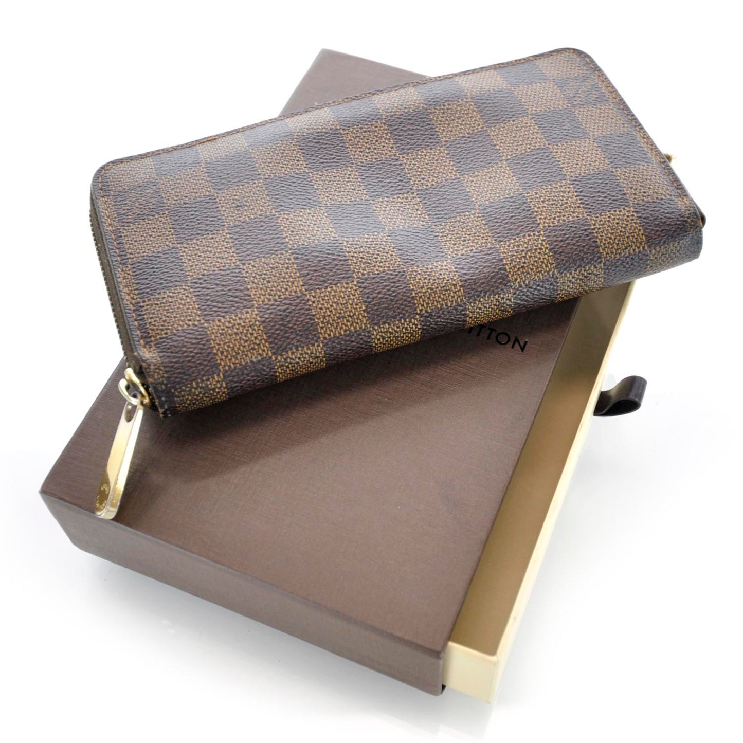 Damier Ebene Zippy Wallet
