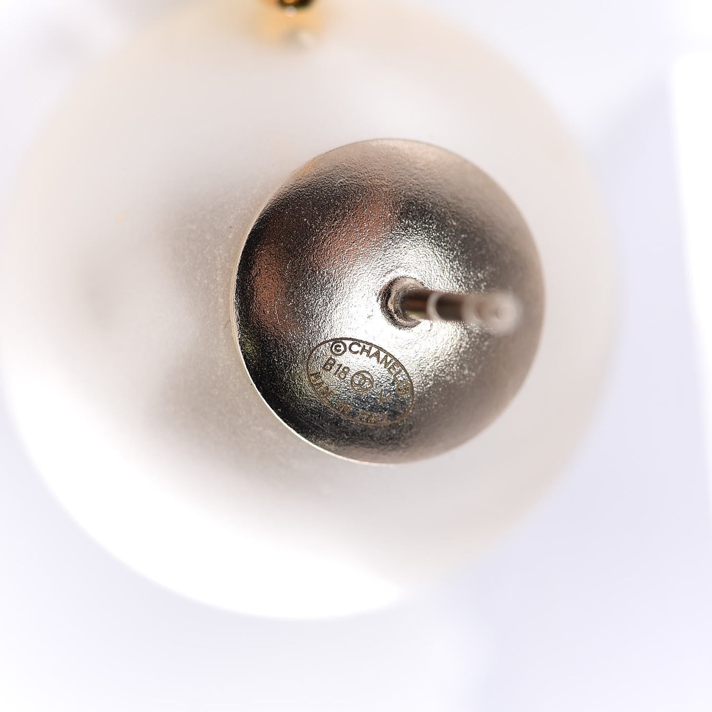 Pearl CC Large Earrings Gold