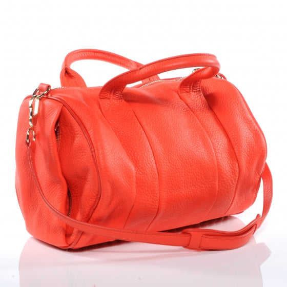 Leather Rocco Neon Orange