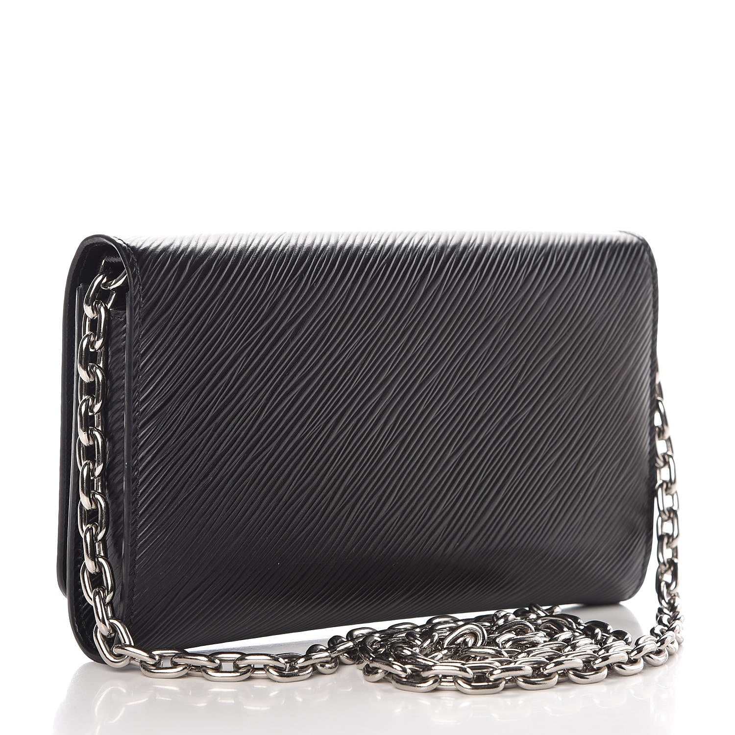 Louis Vuitton Epi Twist Chain Wallet Black 3 of 7