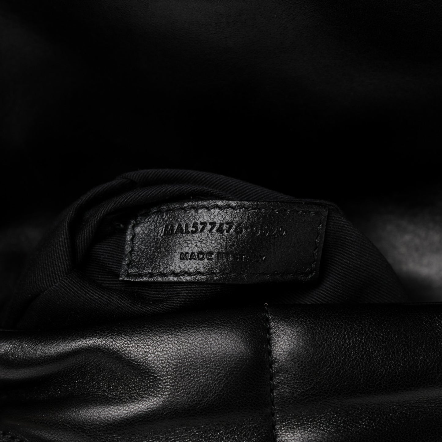 Lambskin Quilted Small Loulou Puffer Monogram Chain Satchel Black