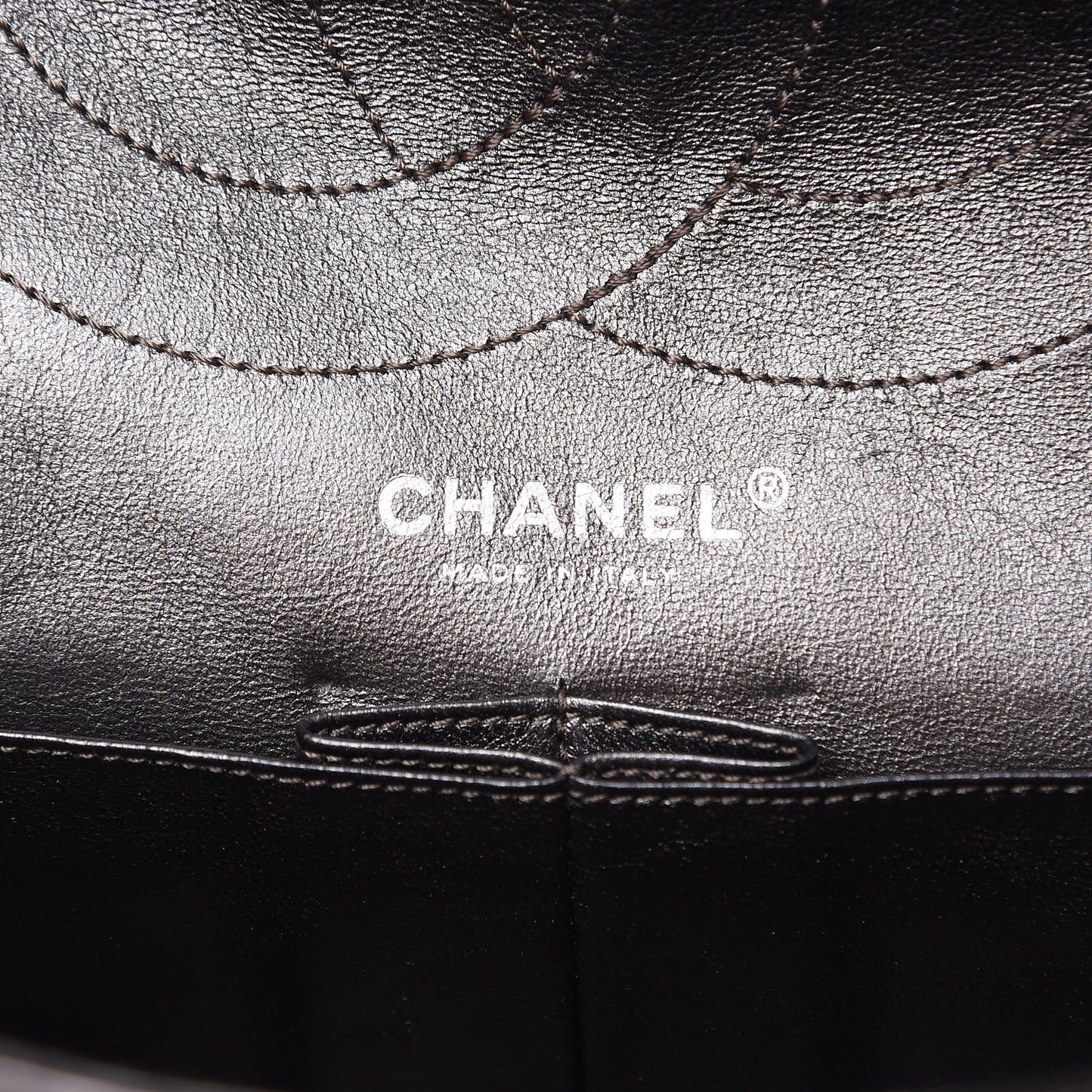 Metallic Aged Calfskin Quilted 2.55 Reissue 228 Flap Silver