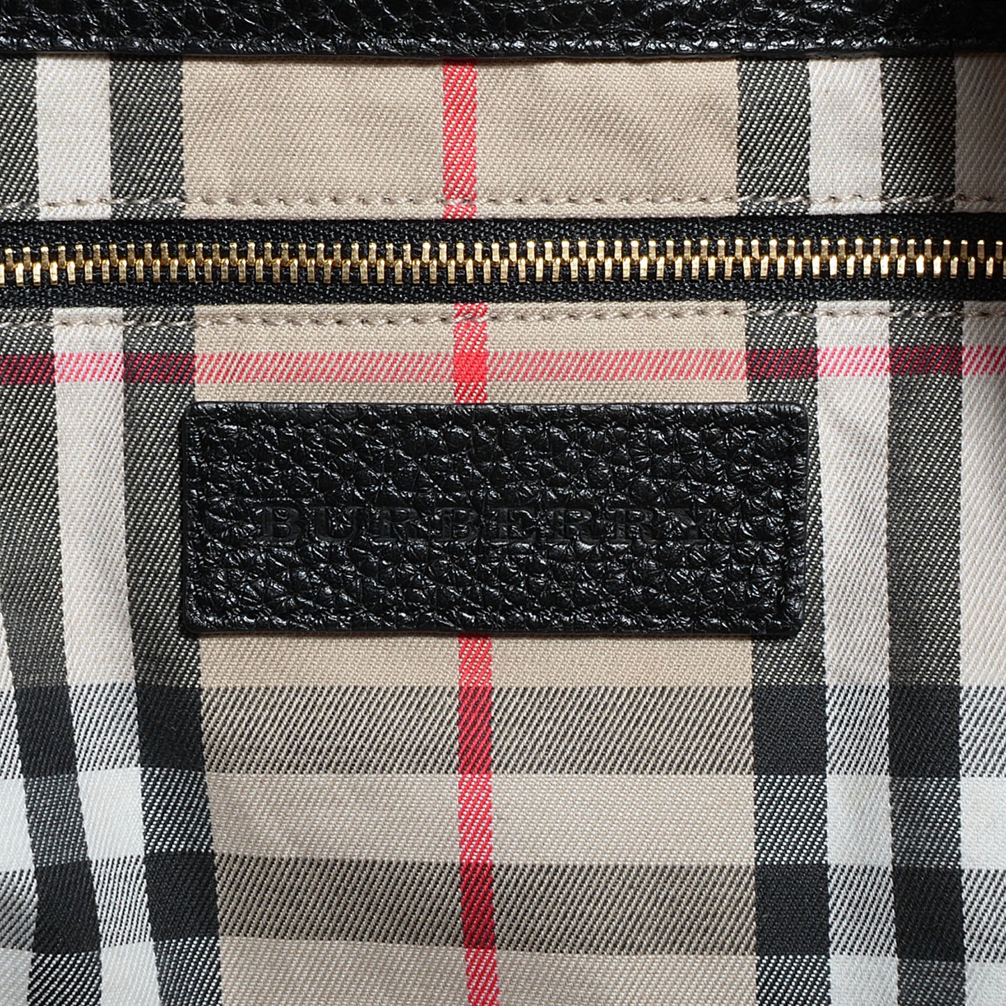 London Grainy Calfskin Medium Baynard Tote Black