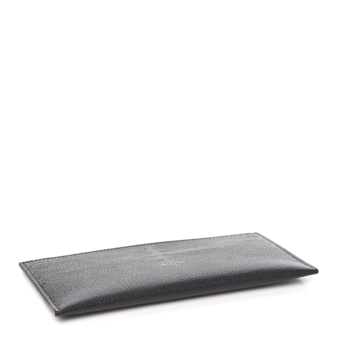 Calfskin Felicie Chain Wallet Card Holder Insert Black
