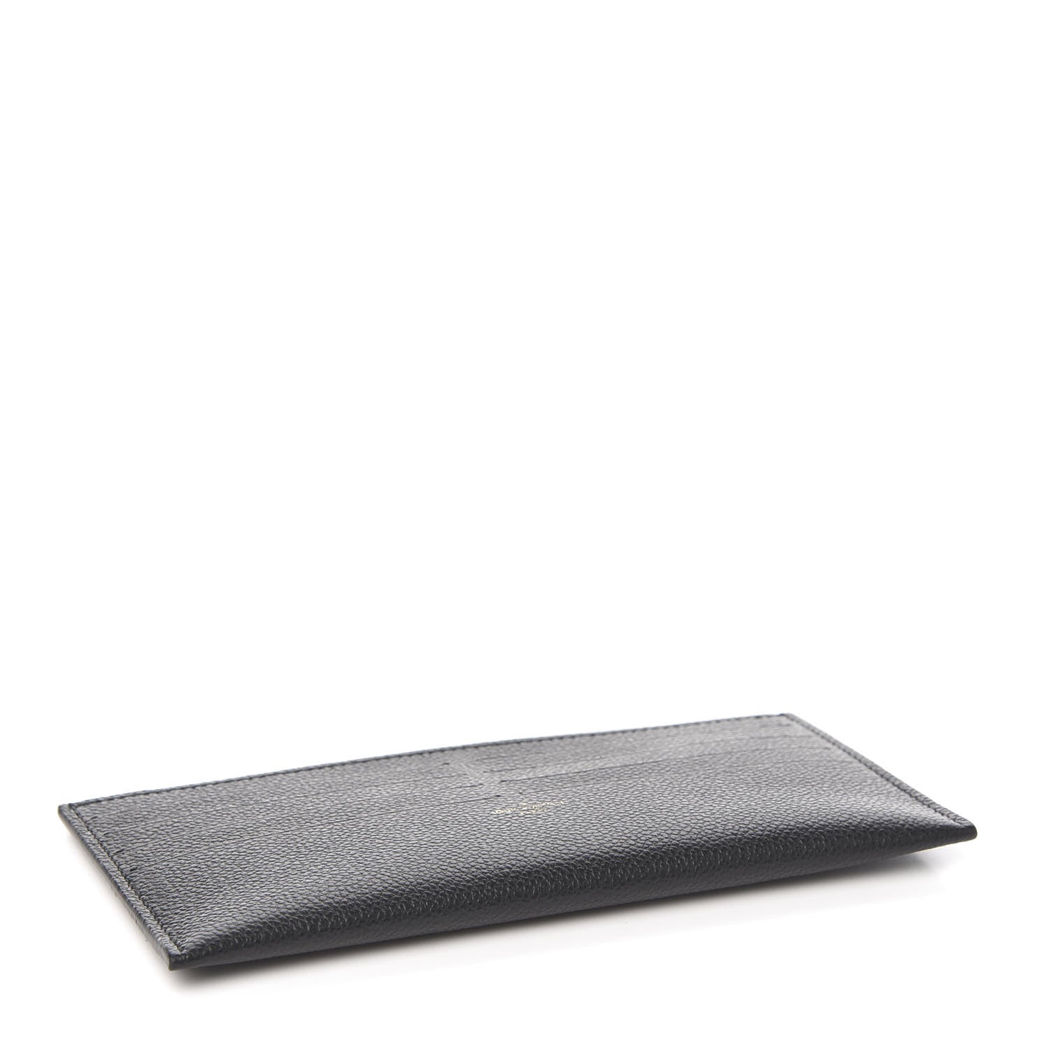 Louis Vuitton Calfskin Felicie Chain Wallet Card Holder Insert Black 3 of 5