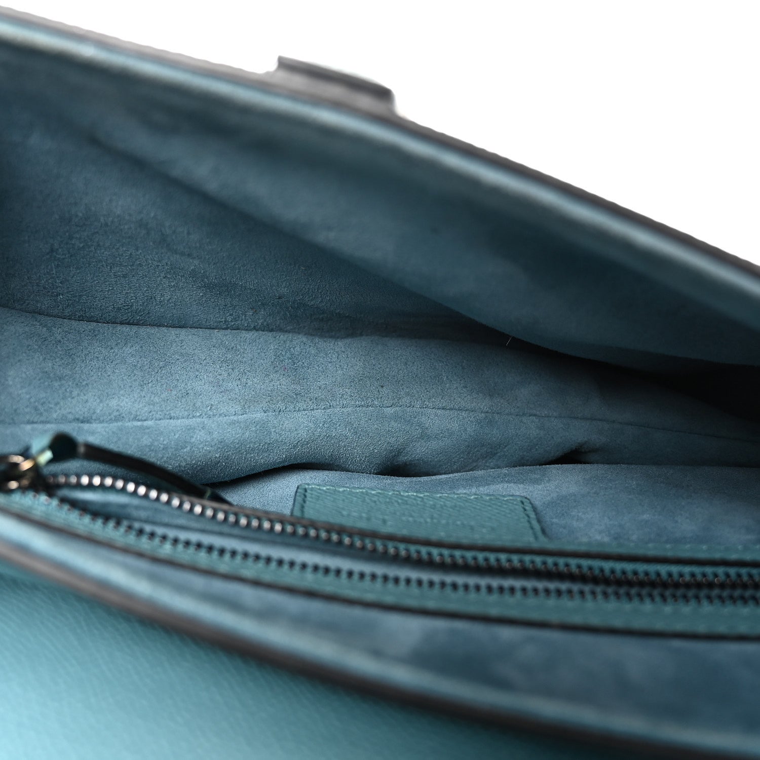 Christian Dior Grained Calfskin Saddle Bag Azure Blue 5 of 10
