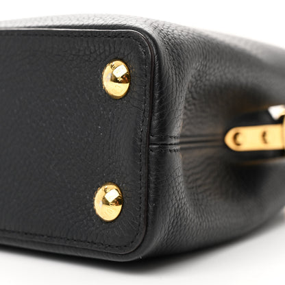 Louis Vuitton Taurillon Capucines BB Black 10 of 12