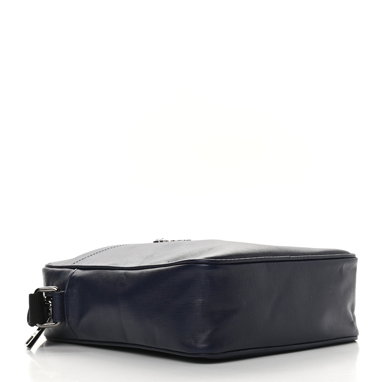 Versace Grained Calfskin Mens Messenger Bag Blue 4 of 8