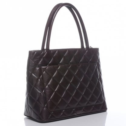 Chanel Caviar Medallion Tote Bordeaux 3 of 8